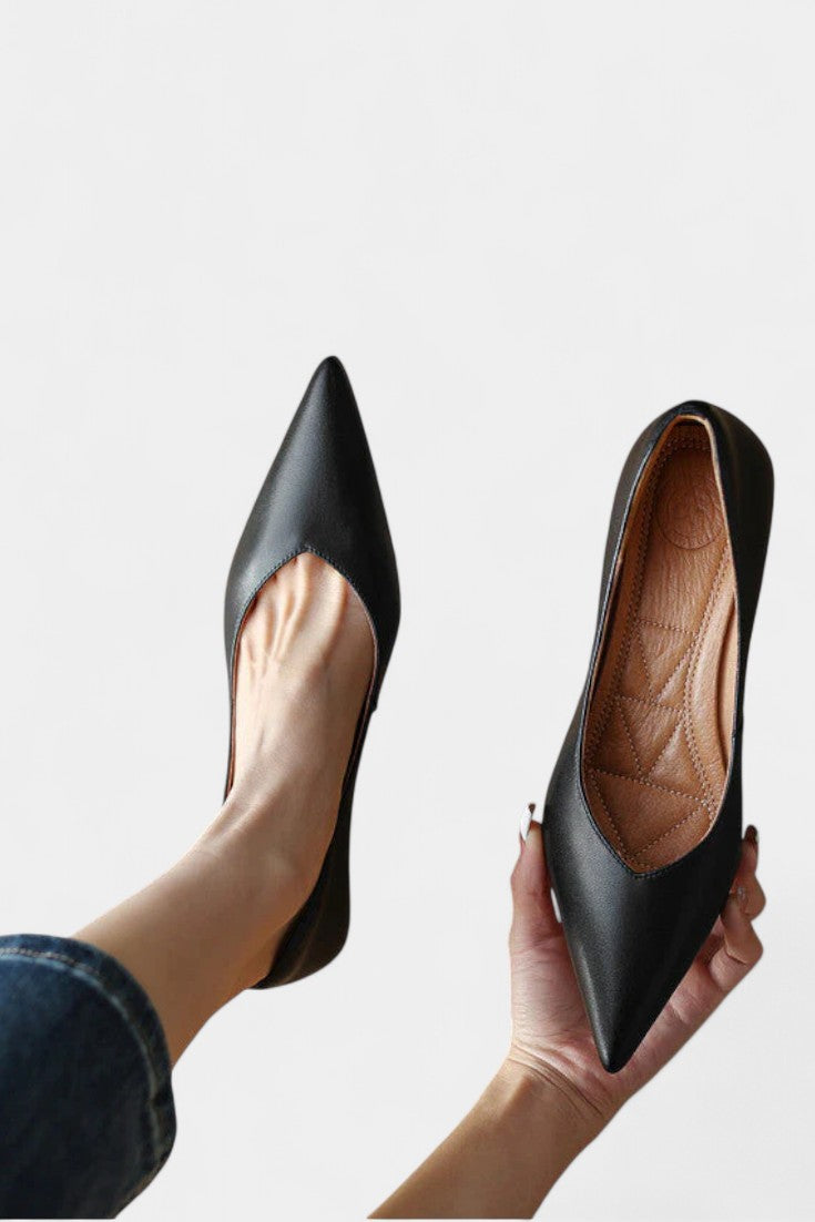 Gerda Mary Janes Elegantes con Punta Afilada