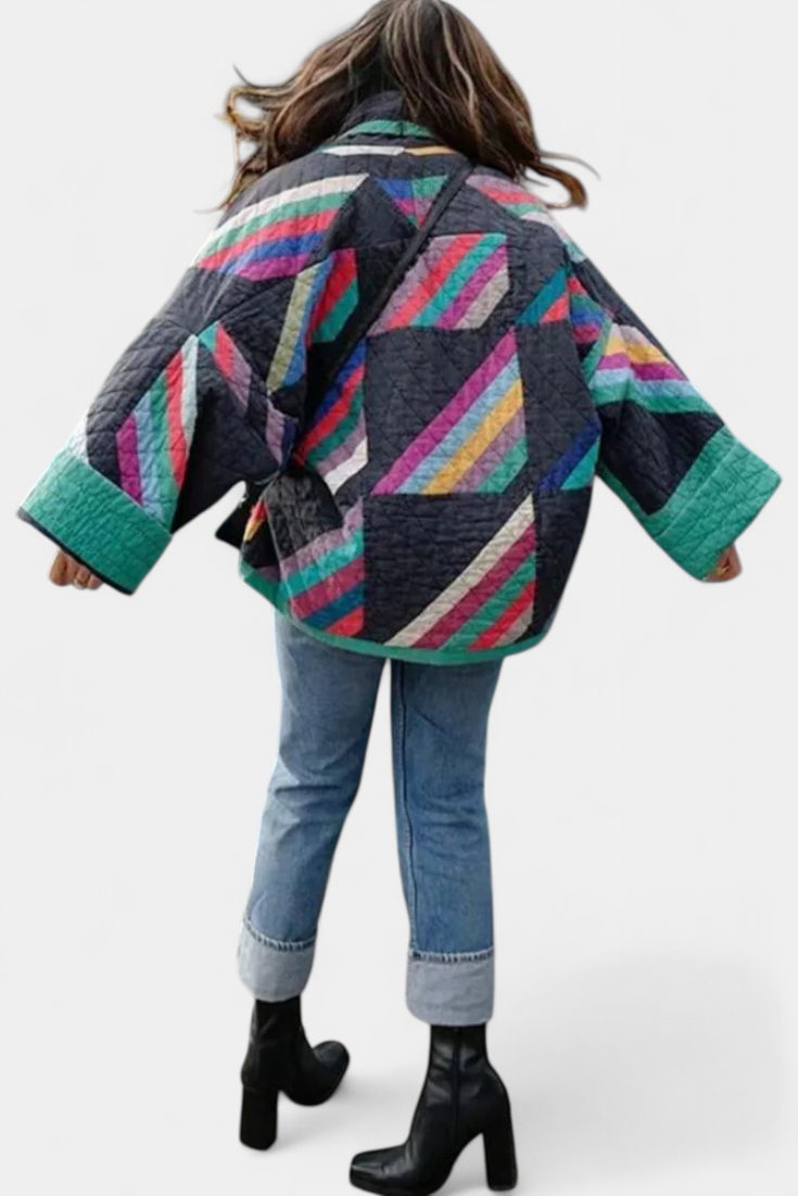 Maika Chaqueta Vintage de Corte Relajado