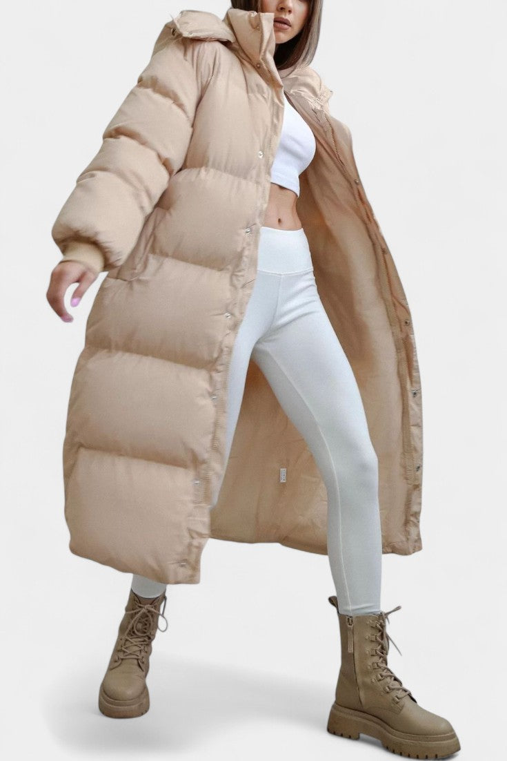 Razel Abrigo Puffer de Invierno con Capucha