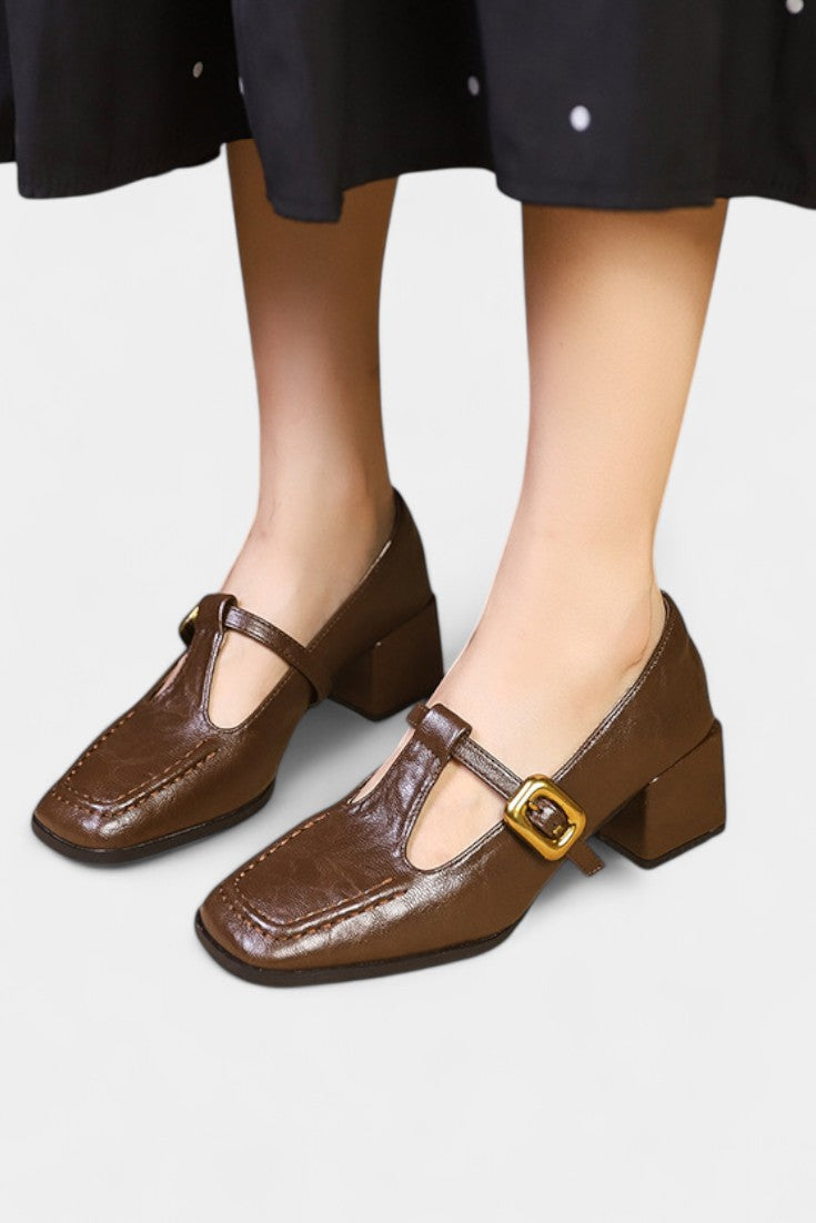 Ruby Sandalias Mary Jane de Estilo Francés