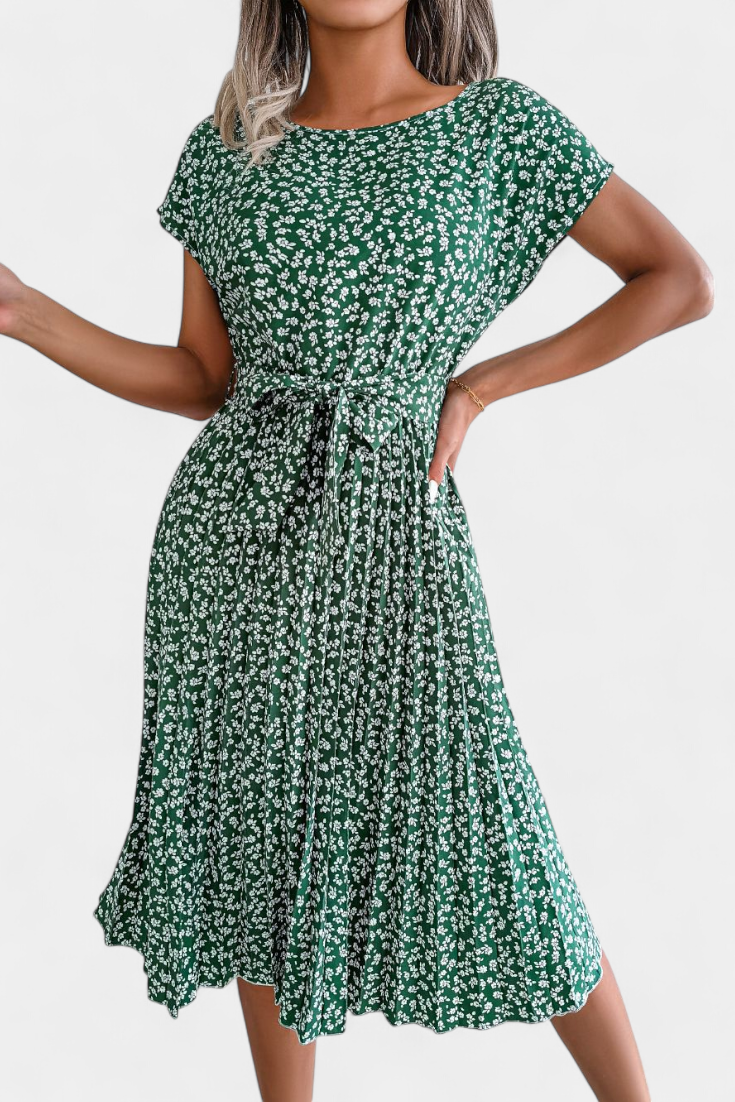 Galilea Vestido Midi Floral de Inspiración Campestre