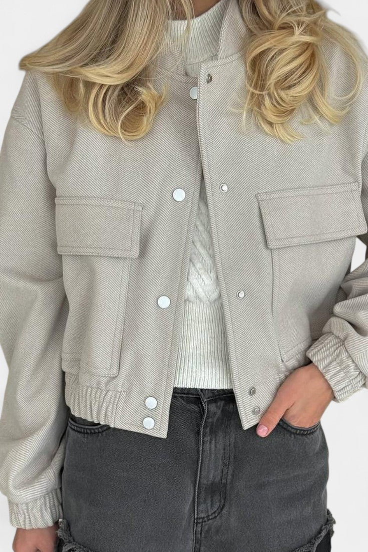 Lulu Chaqueta Casual Minimalista