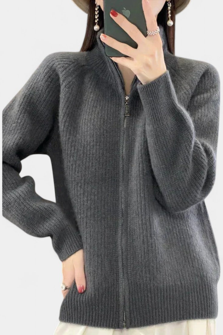 Chelsea Cárdigan de Punto con Cremallera