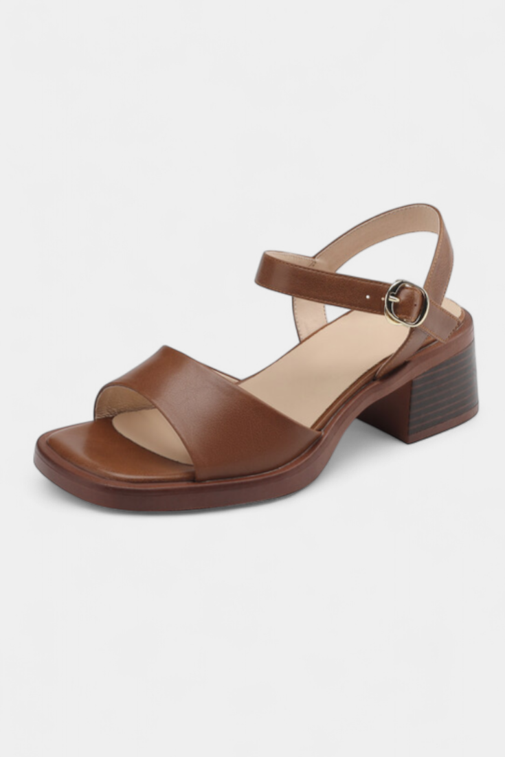 Rozminda Sandalias Planas de Inspiración Vintage con Tiras Delicadas