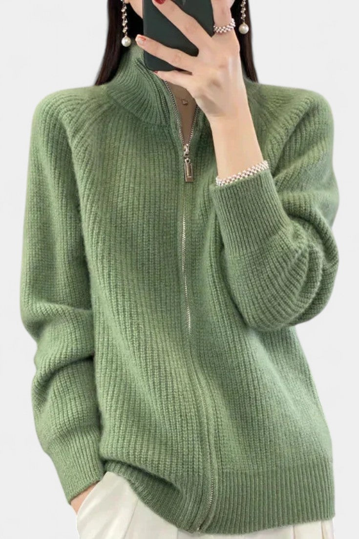 Chelsea Cárdigan de Punto con Cremallera