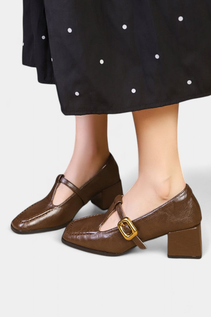 Ruby Sandalias Mary Jane de Estilo Francés