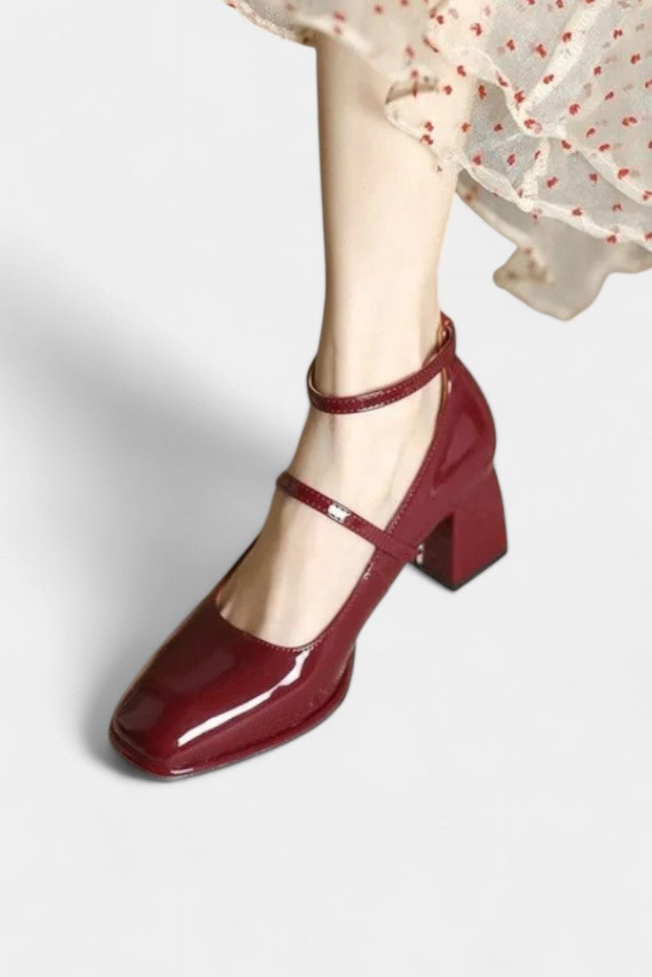 Annelise Mary Janes con Cierre en el Tobillo