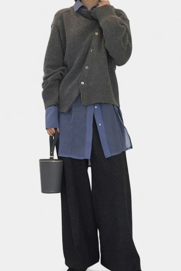 Wunlisa Cárdigan de Invierno con Botones