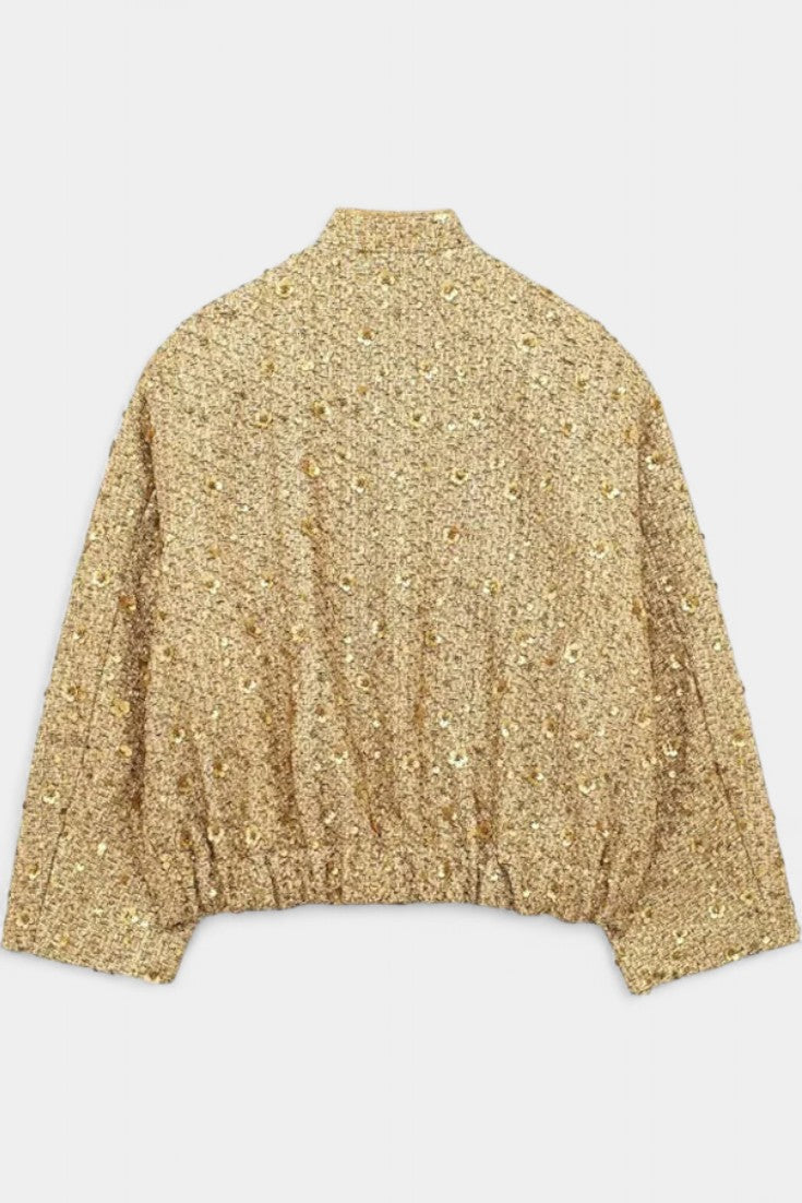 Alvera Chaqueta Texturizada de Invierno con Bolsillos