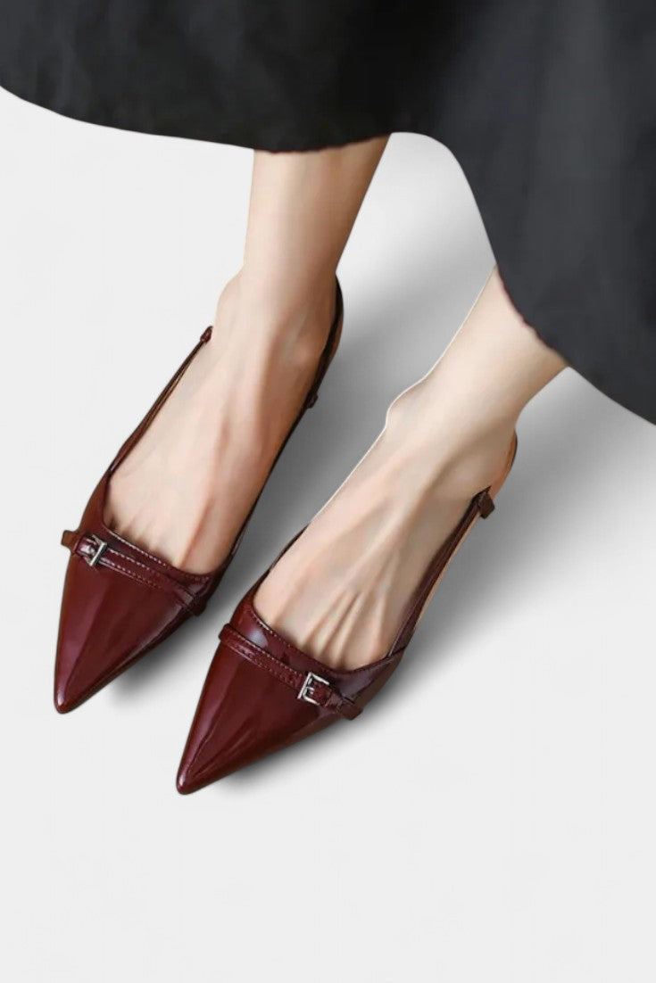 Tiana Mary Janes Slingback de Punta Afilada