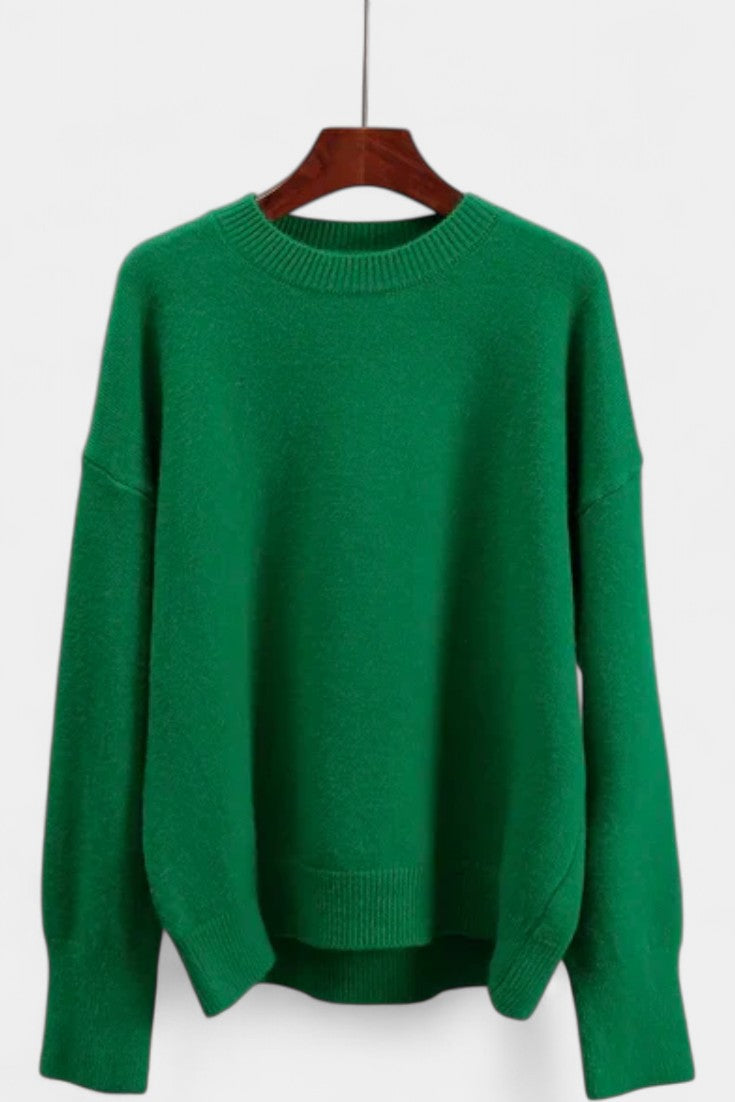 Krolyn Suéter de Invierno con Puños Acanalados