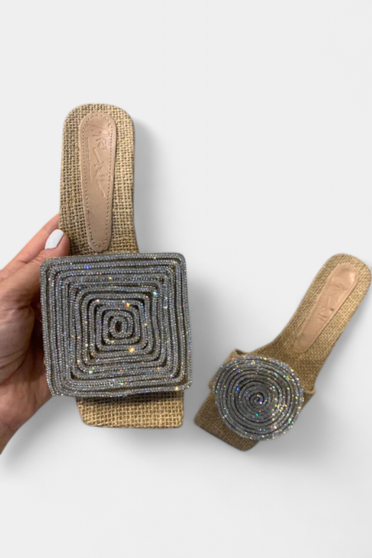 Rita Sandalias Redondas y Cuadradas con Tacón