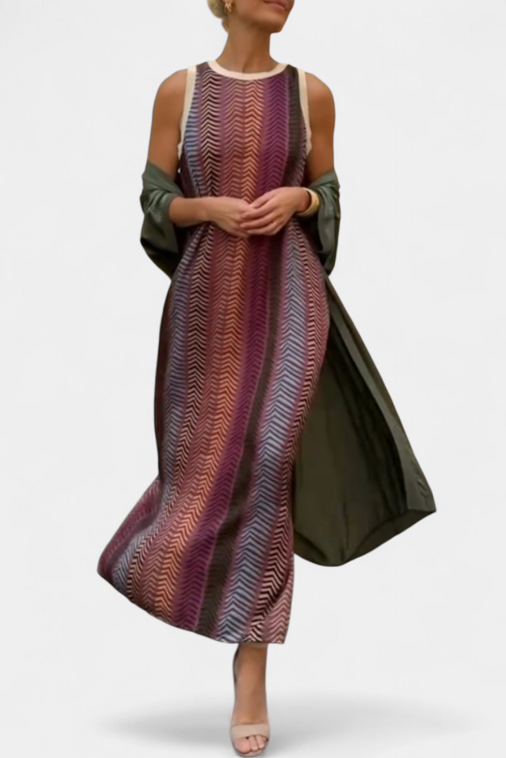 Alice Vestido de Noche con Stola Elegante