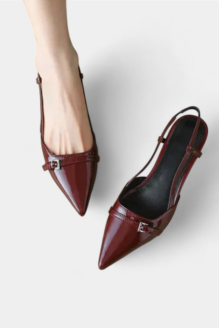 Tiana Mary Janes Slingback de Punta Afilada