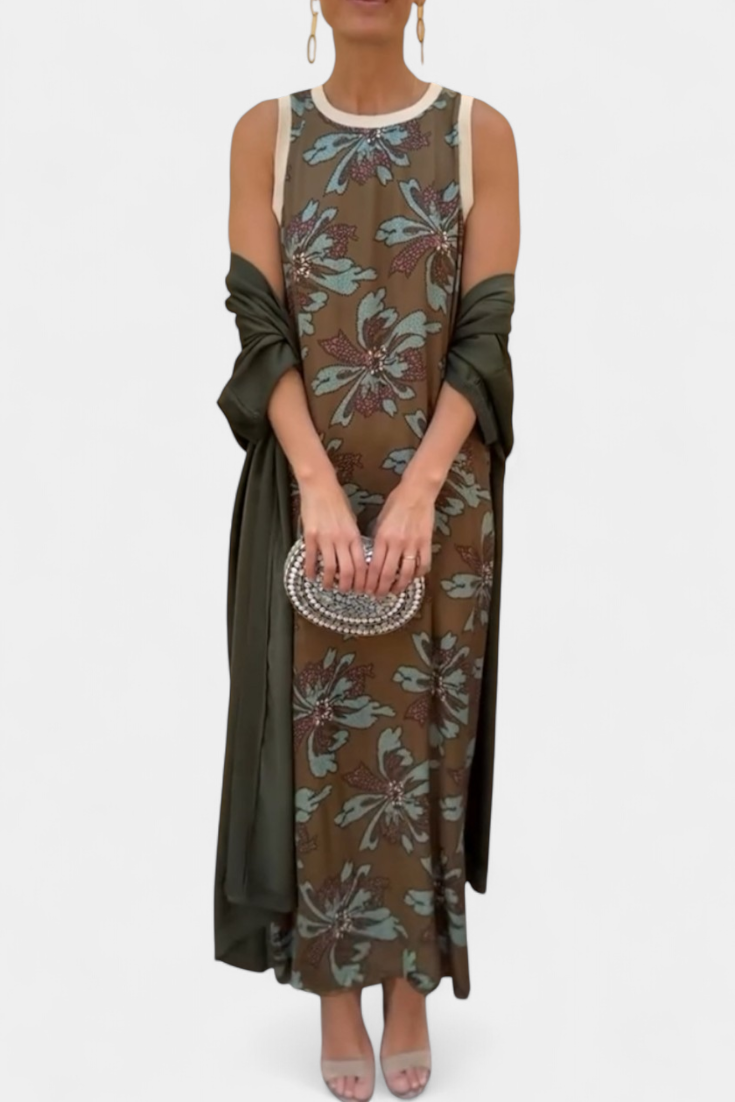 Alice Vestido de Noche con Stola Elegante