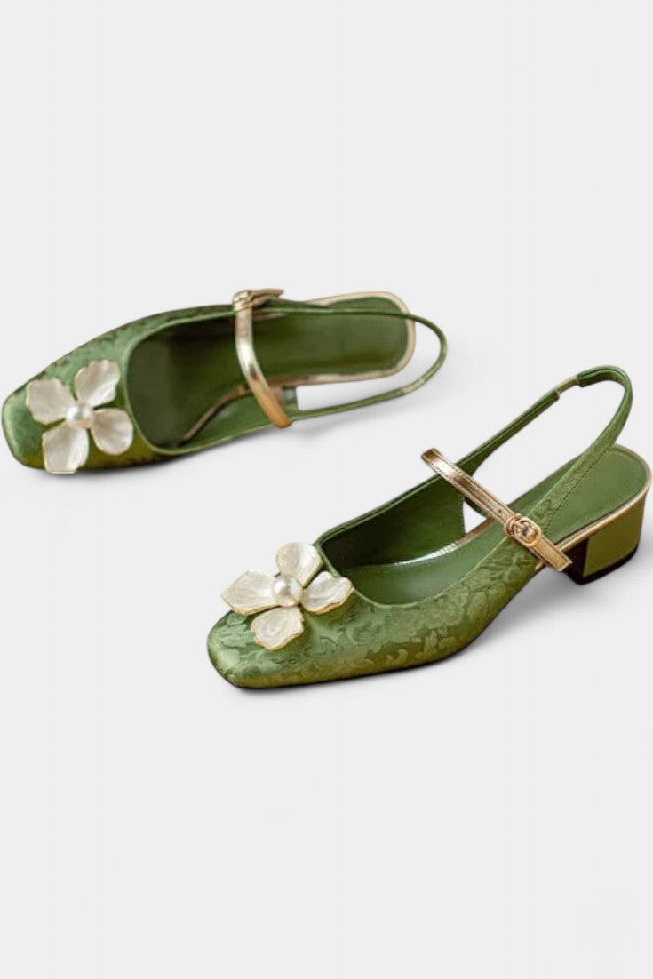 Eloise Elegantes Mary Janes con Detalle Floral