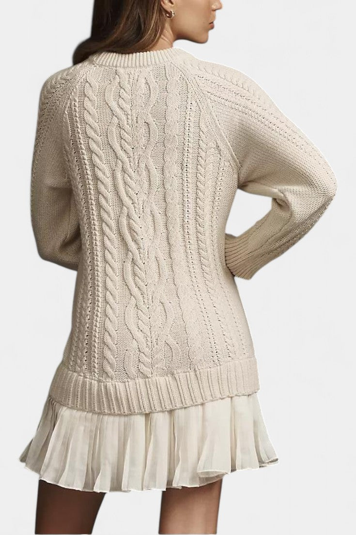 Daina Vestido Mini de Punto con Forma Retorcida