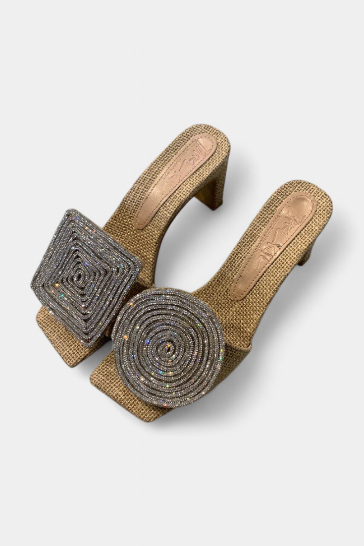 Rita Sandalias Redondas y Cuadradas con Tacón