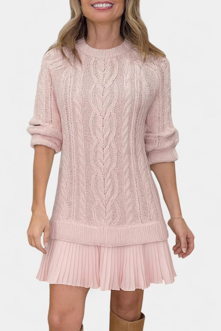 Daina Vestido Mini de Punto con Forma Retorcida