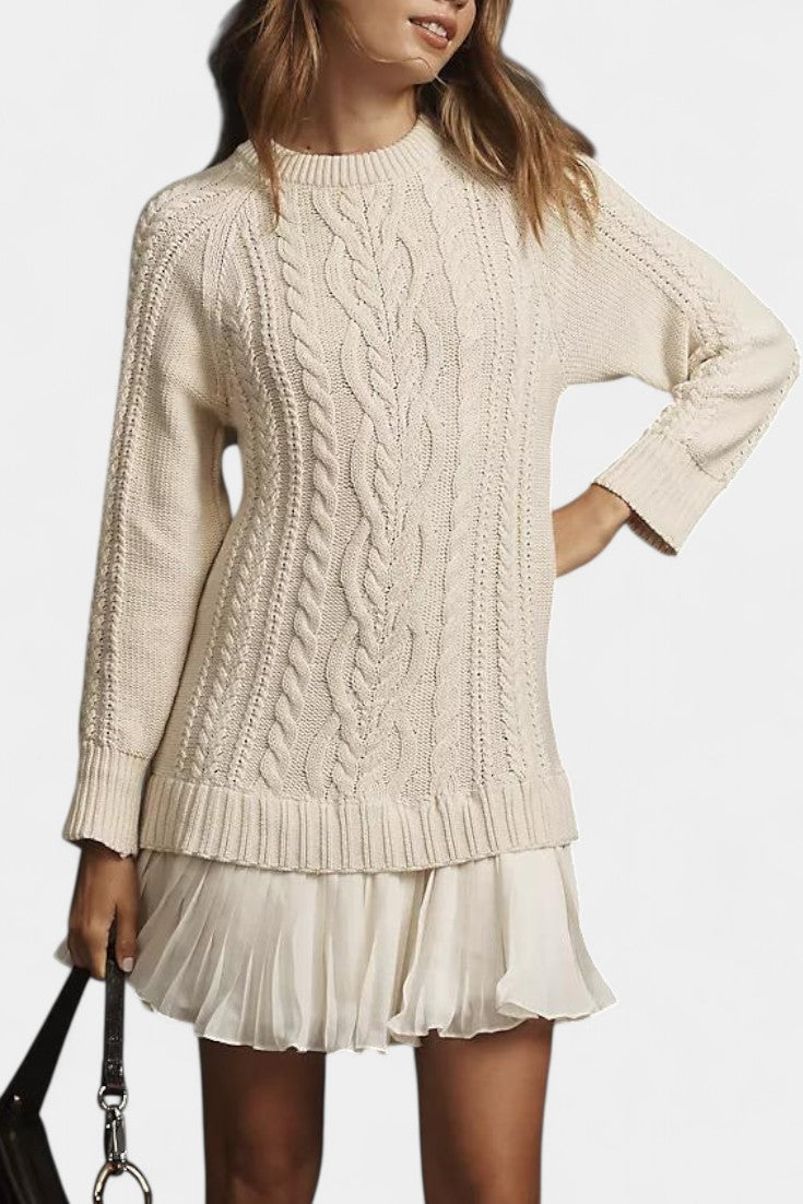 Daina Vestido Mini de Punto con Forma Retorcida