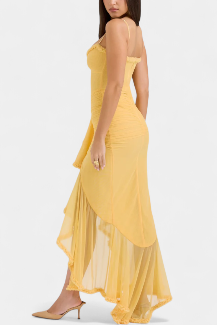 Élodie Vestido de Corsé con Volantes