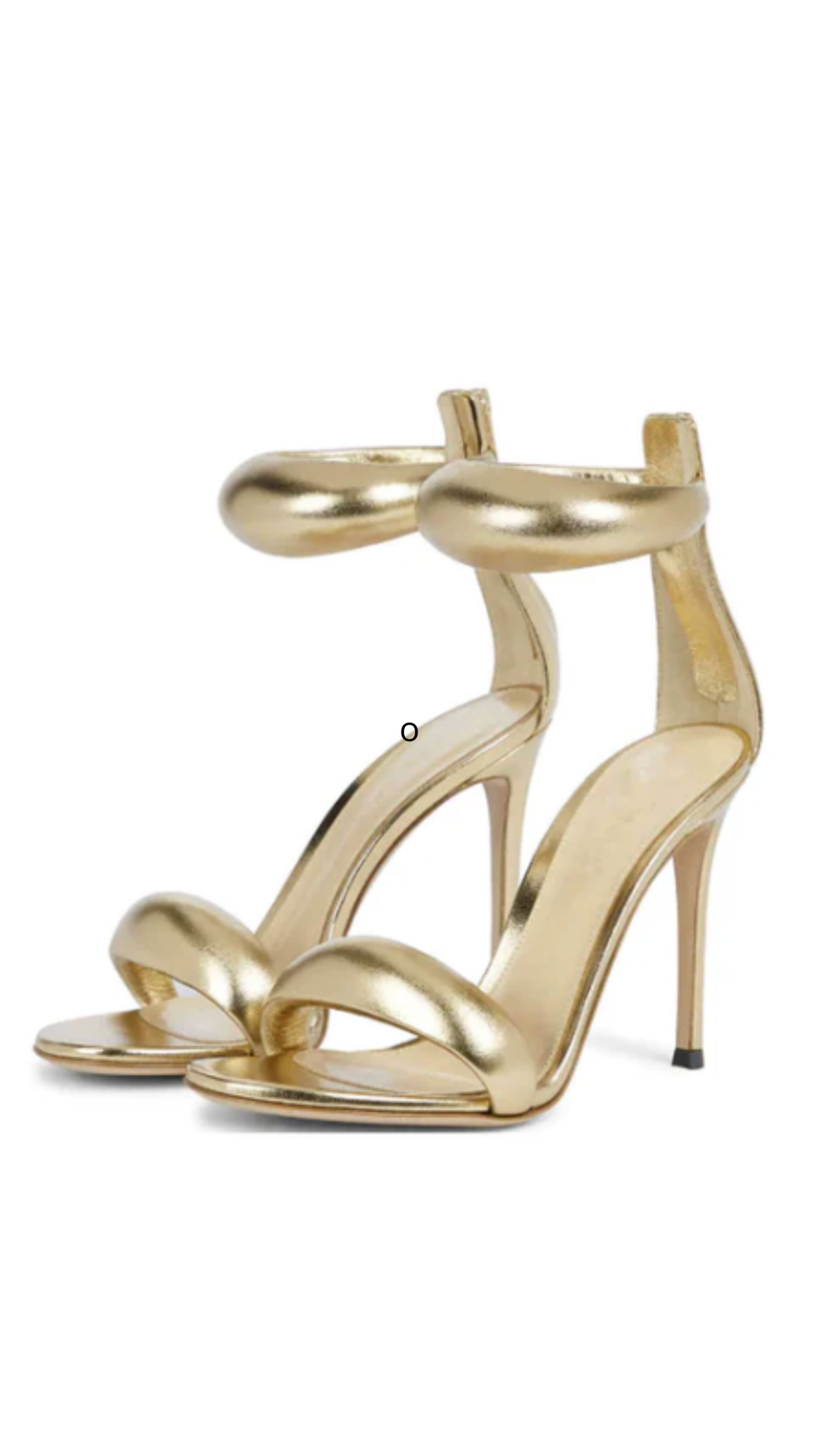 Tacones Altos con Tira en el Tobillo Abiertos Metalizados